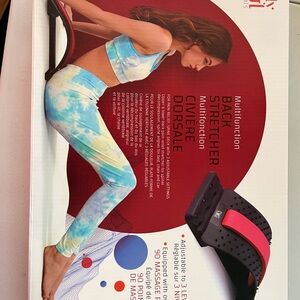 Multifunction Back Stretcher with Red and Black Design